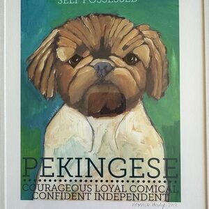 Pekingese Dog Art Print